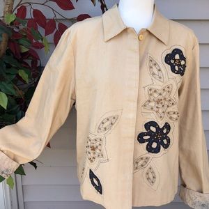VINTAGE HEARTS OF PALM JACKET SIZE 14